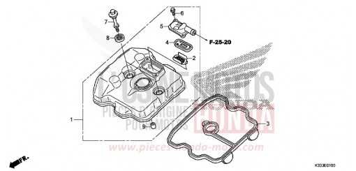 COUVERCLE DE CULASSE CBR300RG de 2016